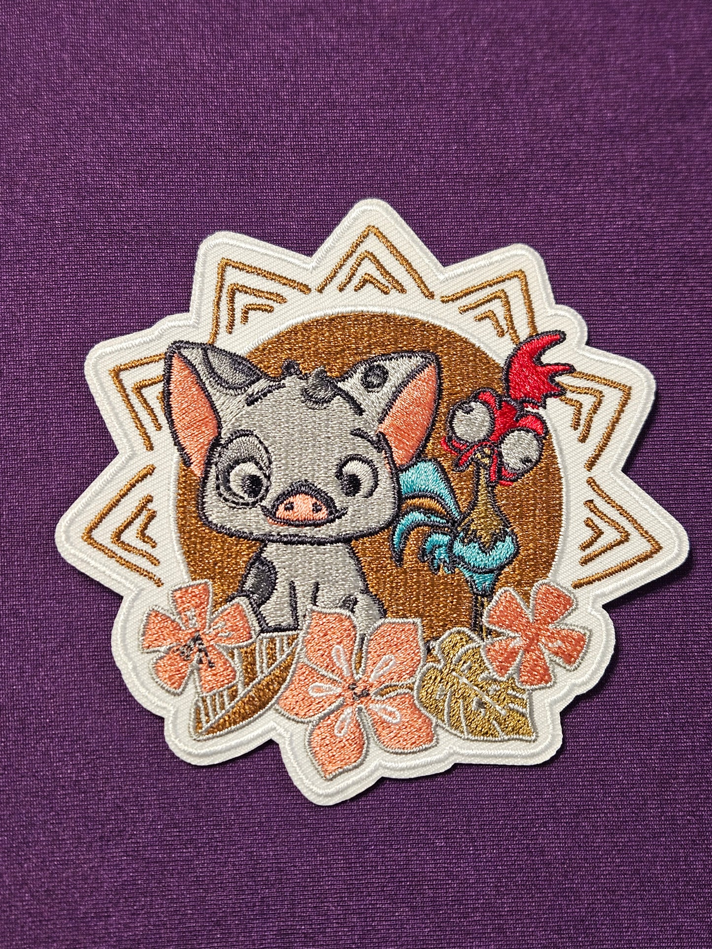 Retro Boat Snack and Friend Iron on Patch